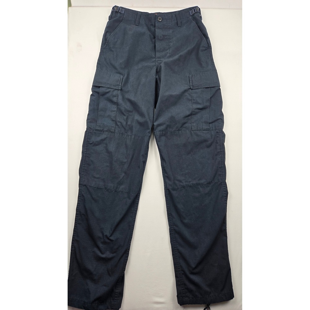 Tru-Spec Tactical Cargo Pants Small Long Navy Ripstop Adjustable Waist Utility